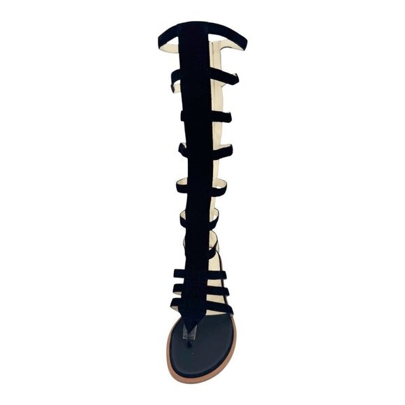 Chanel Suede High Knee Gladiator Sandals 2015 Karl Lagerfeld Collection - Picture 3 of 8